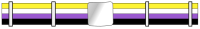 Nonbinary pride flag unisex belt