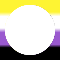 Nonbinary pride wavy gradient round frame