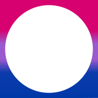 Bisexual pride wavy gradient round border