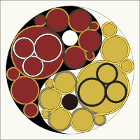 Ying yang using circles and Celtic knot