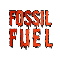 Fossil fuel in red orange black gradient oil drips 