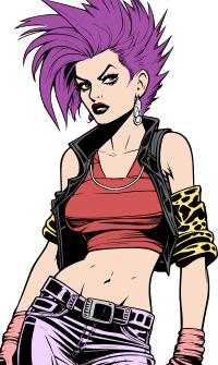 80s punk woman