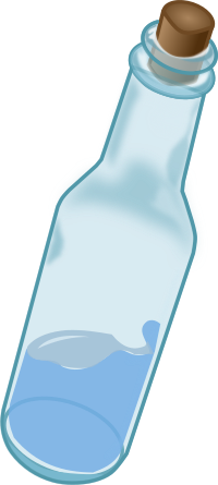 Water in a bottle