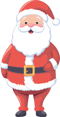 AI Generated Santa By Petr Kratochvil Vectorized