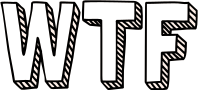 WTF wordart reaction white 