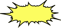comic burst speech bubble yellow