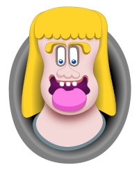 Face with BIG tongue