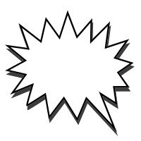 White comic speech balloon 