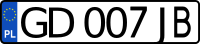 PL license plate
