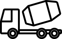 Cement truck icon