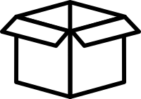 Cardboard box icon