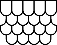 Roof tiles icon