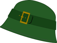 Womans hat green