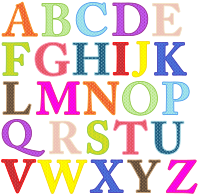 Colorful Alphabet Uppercase - Circle Fill