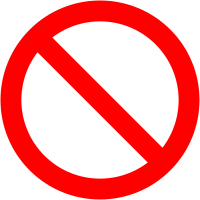 No entry banned warning sign template transparent 