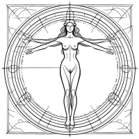Vitruvian Woman