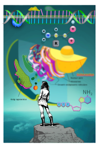 Woman in shorts and boots - Science REMIX