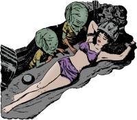 Aliens Abduct a Lady - Colour Remix