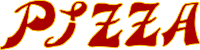 Retro Pizza Text