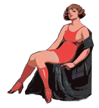 Red Skirt Lady