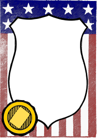 American Flag Shield Frame