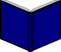 open book back view