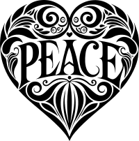 AI Generated Peace Heart