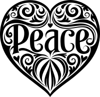 AI Generated Peace Heart 2