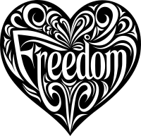 AI Generated Freedom Heart 2
