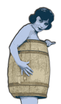 Lady in a Barrel