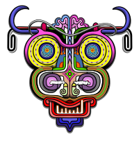 ABSTRACT BULL colors REMIX
