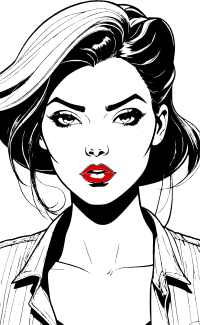 Red lipstick