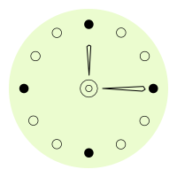 Minimalistic circular Clock