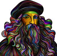 AI Generated Leonardo Da Vinci 2 Psychedelic