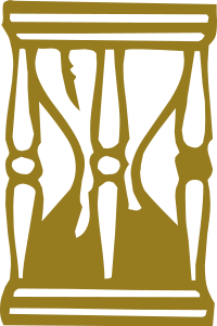 Golden hourglass
