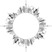 AI Generated Tokyo Skyline Frame 2