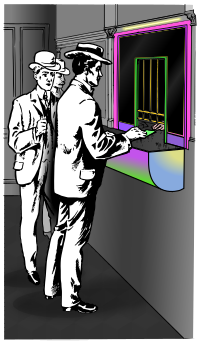 Men at a Counter - Blacklight REMIX