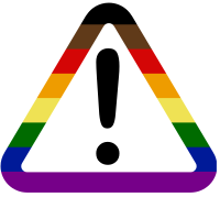 LGBT+ progress pride poc rainbow triangle