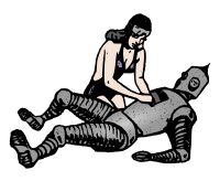 Woman Helps a Hurt Robot - Colour Remix