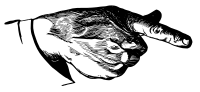 Hand Points Lower Right