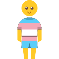 Transgender child pre-teen boy symbol 