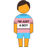 I'm just a boy transgender symbol