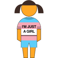 I'm just a girl transgender symbol 