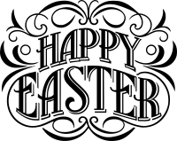 AI Generated Happy Easter Typography 2