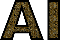 AI Typography PCB Gold 2
