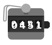  Mechanical Clicker Counter with Bigger Digits