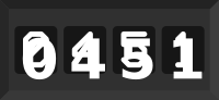 4-Digit Number Counter Ticker