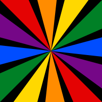 starburst rainbow black tidy