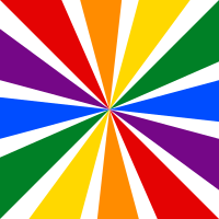 rainbow starburst transparent square clipped