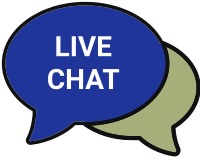 Live chat 2 blue bubbles 